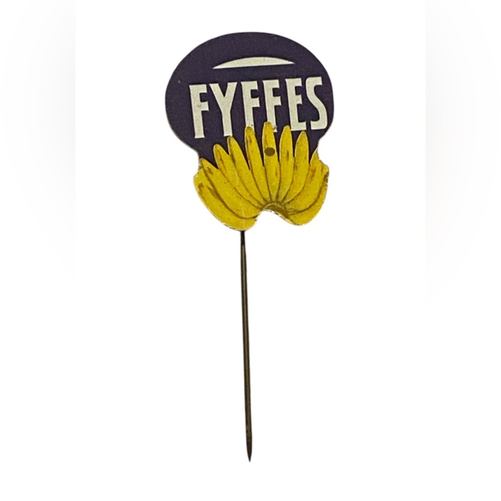 Vintage Fyffes Bananas Metal Stick Pin #9031